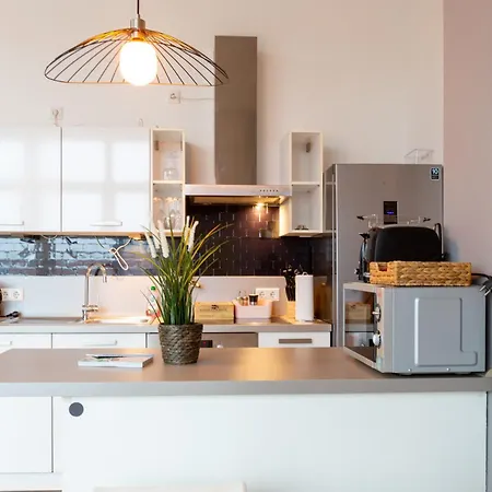 Micasa Ol - Modernes Penthouse - Stellplatz - Kueche - Wlan - Dachterrasse